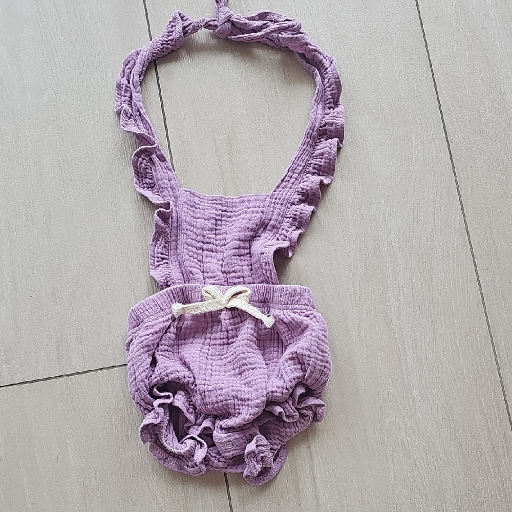 Reverie Threads Lavender Ruffled Baby Diaper Cover